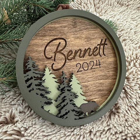 Personalized Christmas ornament Married and Baby's First Christmas