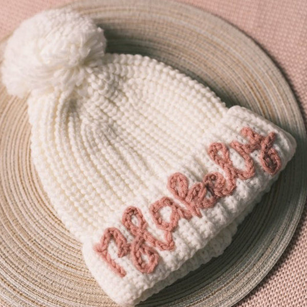 Kid's Winter Hat with Personalized Embroidery