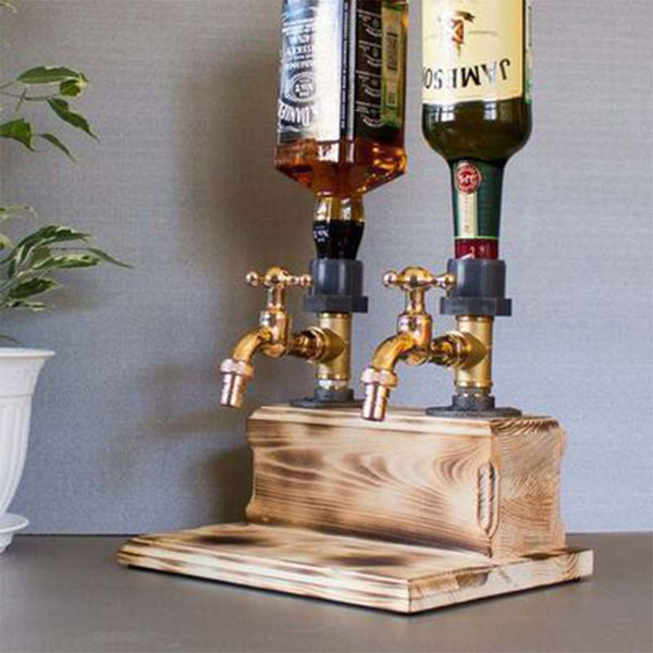 Whiskey wood Dispenser Personalized Wooden Dispenser, Christmas Gift For Him