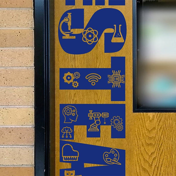 The STEAM Lab, teacher decal, school classroom