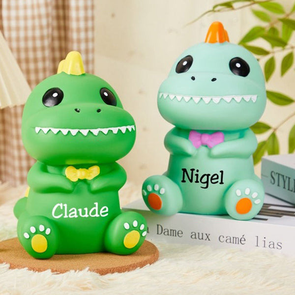 Custom Dinosaur Elephant Coin Bank With Name,Dinosaur Elephant Bank for Boys or Girls