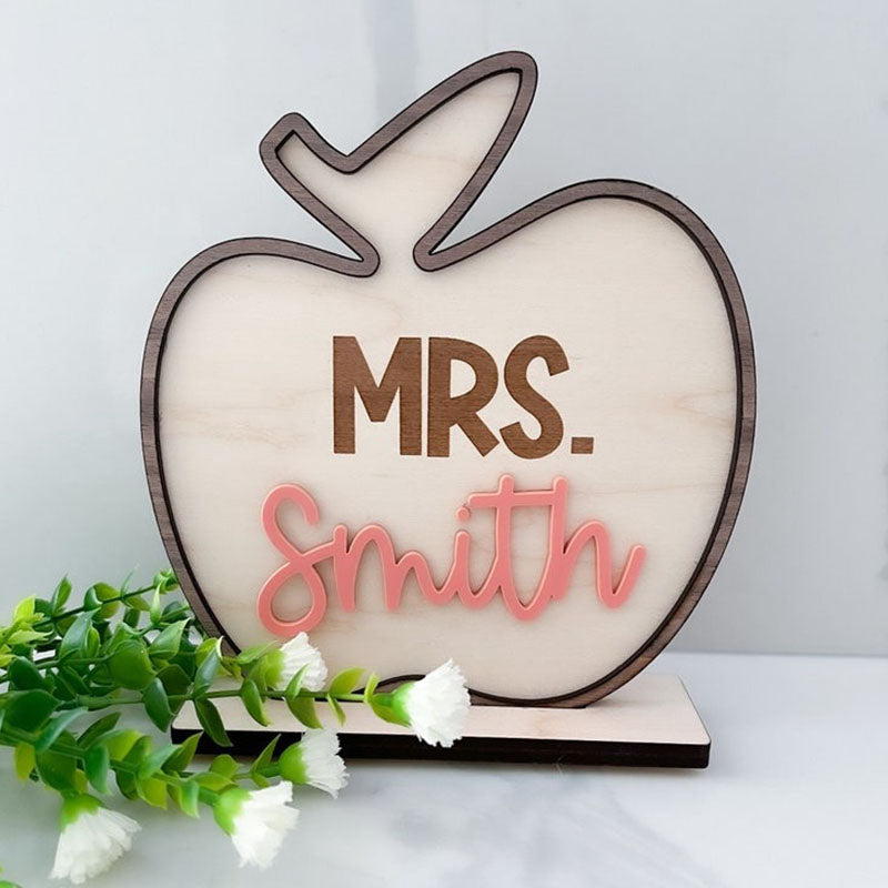 Personalized Teacher Sign, Teacher Desk Sign, Custom Teacher Gift