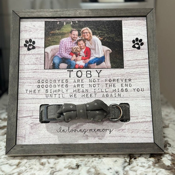 Memorial Pet Collar Sign,Memorial Standing Frame