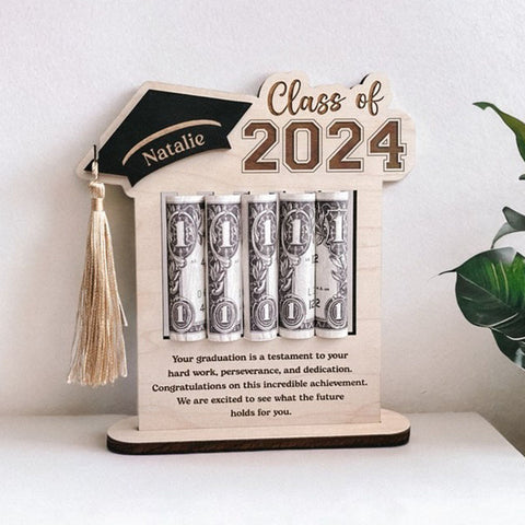 2024 Graduation Money Holder Frame Custom Message Graduation Gift