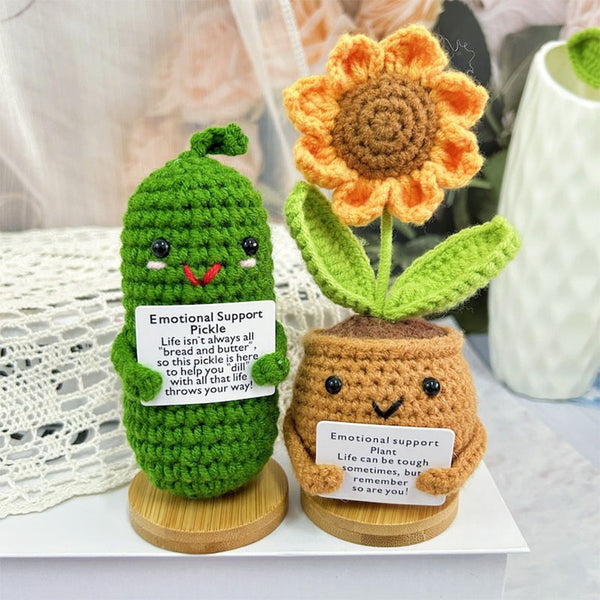 Handmade Crochet Pickle /Sunflower/Heart flower/Daisy