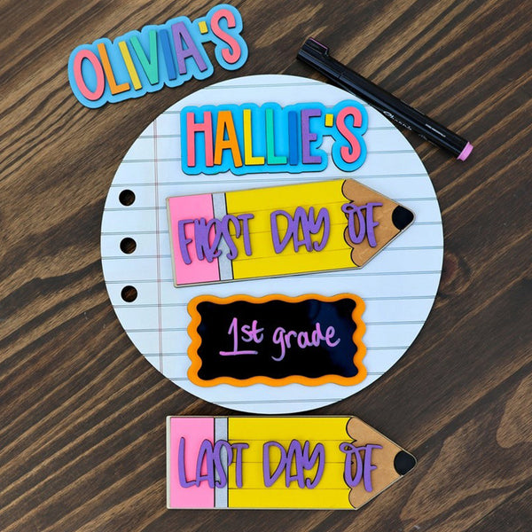 Back to School Personalized Interchangeable Sign