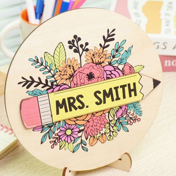 Personalized Teacher Doorplate, Back-To-School Gift