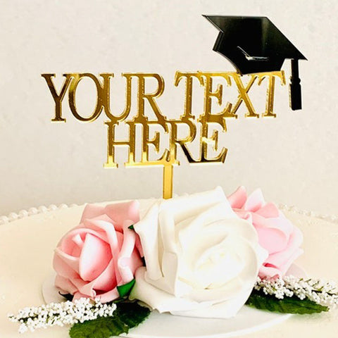 Custom Cake Topper Your Text Here Create Your Own Personalized Acrylic Cake Topper