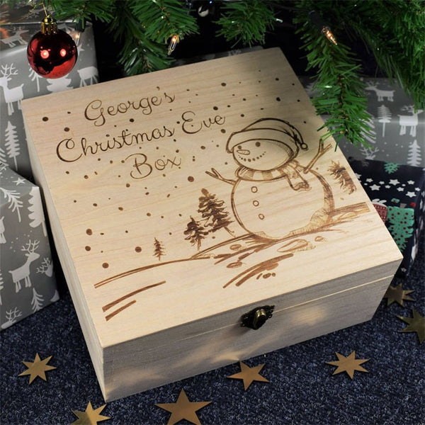 Bespoke Personalised Wooden Christmas Box