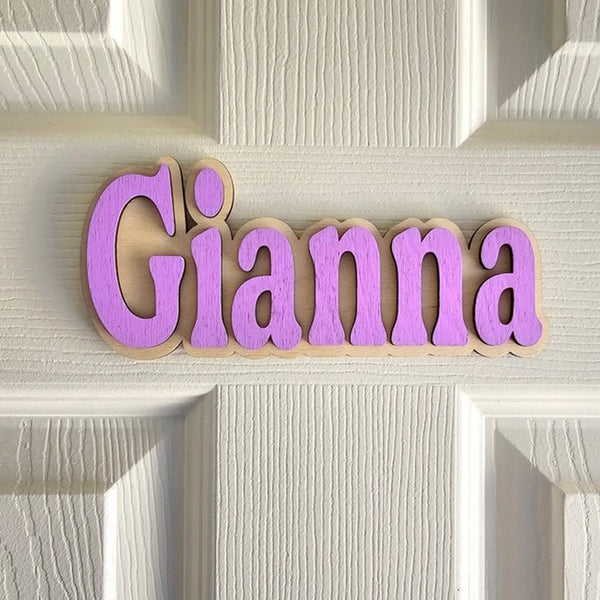 Personalized children's doorplate, children's room decoration, personalized name doorplate