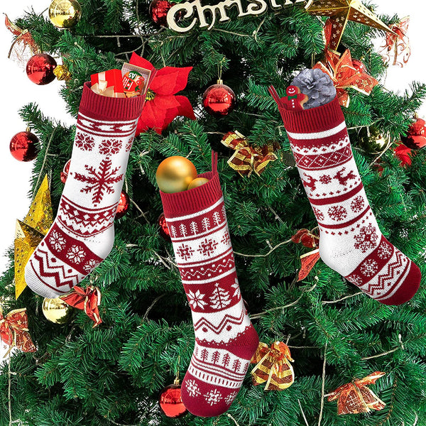 Personalized Knit Christmas Stocking