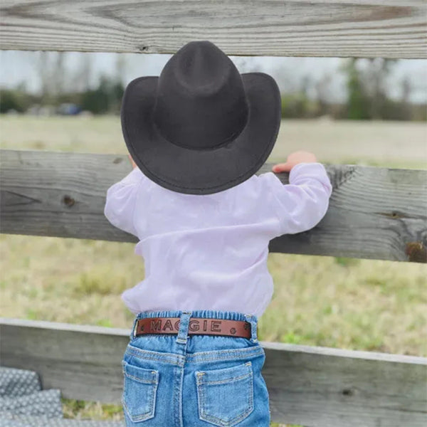 Personalized Leather Patch Cowboy Hat for Comfort & Unique