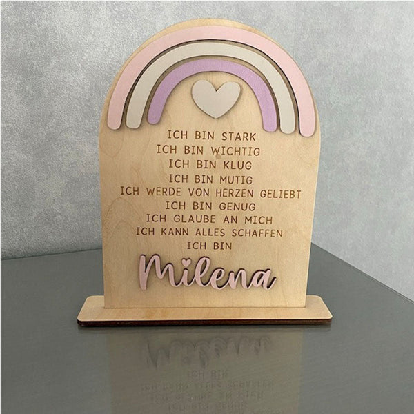 School Child 2023 Gift Personalized Wood / Affirmation Encouragement Gift Children Birthday