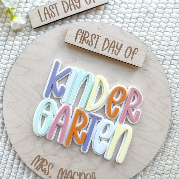 Personalized First Day of School Signs, Teacher Photo Props