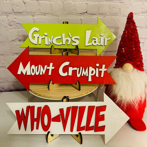 Stocking Tag, laser cut Christmas Decor Christmas the Grinch