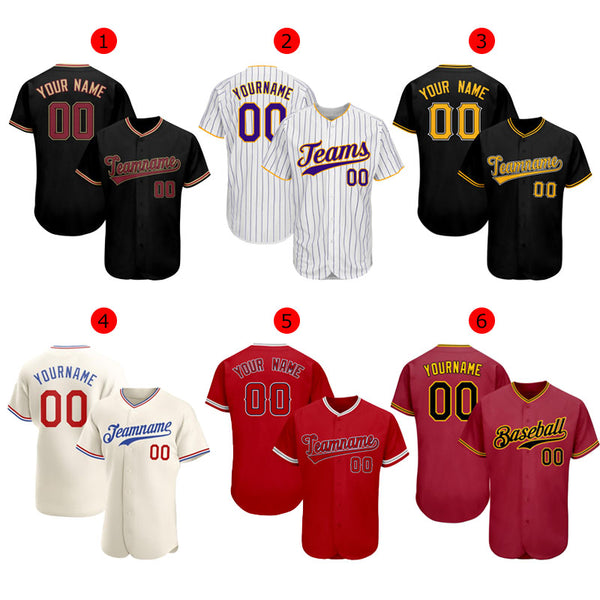 Personalized Name Custom Baseball Jersey For Baseball Fans