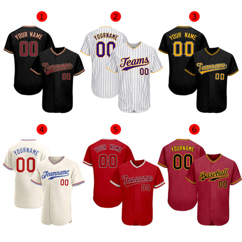 Personalized Name Custom Baseball Jersey For Baseball Fans