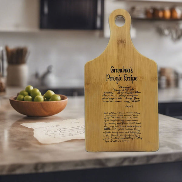 Recipe Cutting Board Preserve Recipe Handwritten