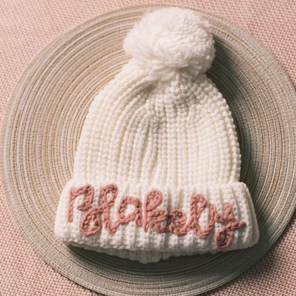 Kid's Winter Hat with Personalized Embroidery