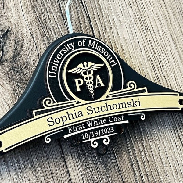 Personalized Hanger ,Personalized Police Officer Cop ,PhD ,Gifts, Judge , Physician Assistant Gifts