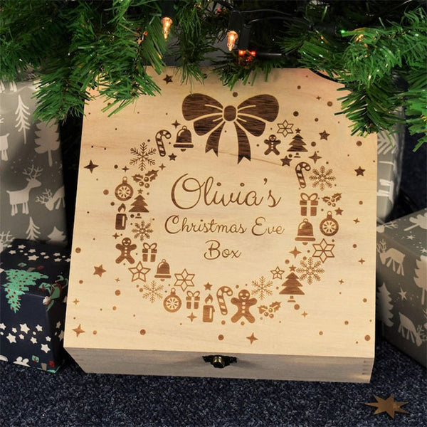 Bespoke Personalised Wooden Christmas Box