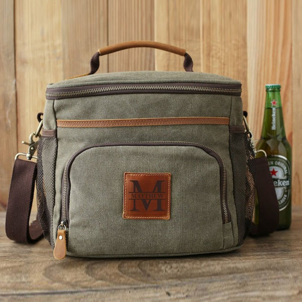 Personalized Groomsmen Gift, Groomsmen Cooler Bag, Beer Cooler Bag with Bottle Opener