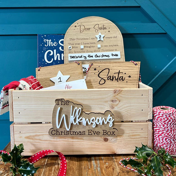 Personalised Christmas Eve Box Plaque