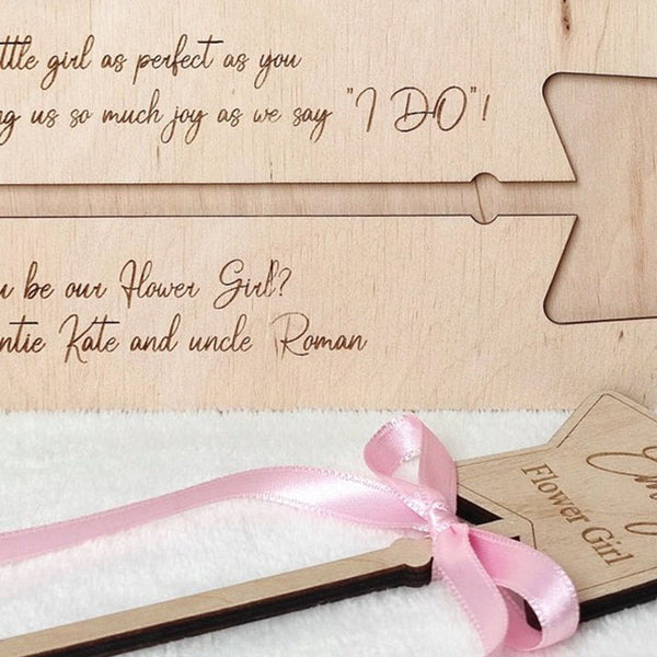 Proposal wand Personalized gift Wooden name puzzle