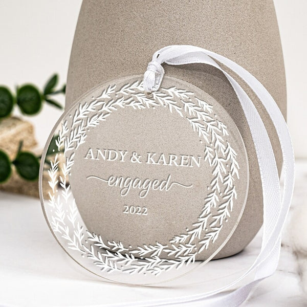 Personalize Our First Christmas Decorations Engagement Gifts, New Wedding Gifts for Couples