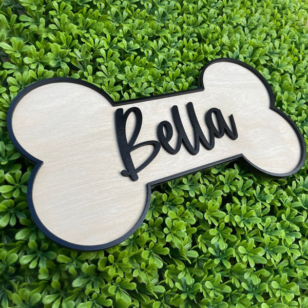 Custom Dog Name Signs, Wall Signs Bone Signs