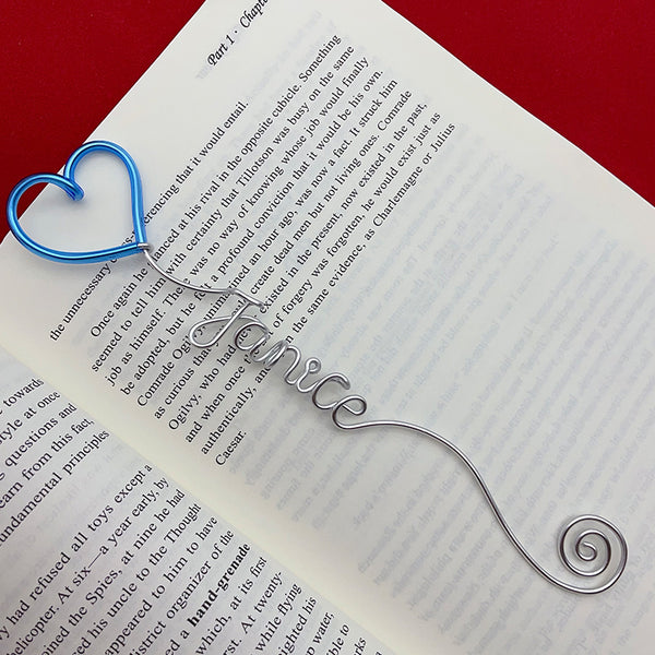 Hearts, Musical Notes, Personalized Line Name Bookmarks