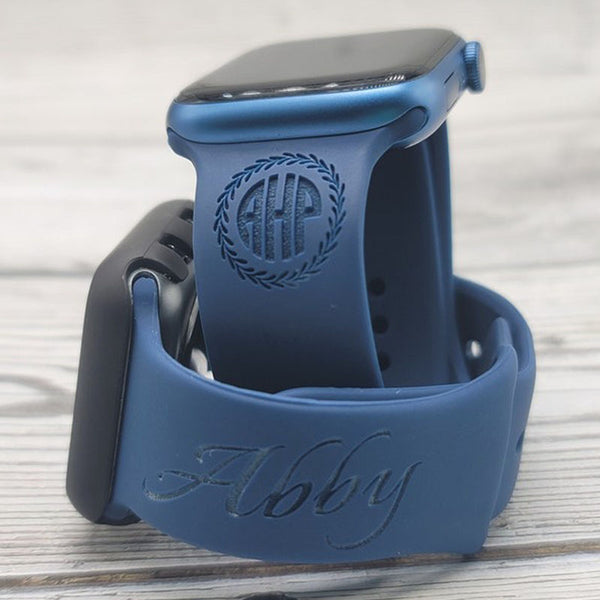 Personalized Apple Watch Band Custom Monogram with Name