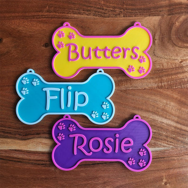 Customized Dog House Nameplates, Toy Box Signs