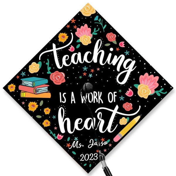 Teacher Graduation Cap Topper, Custom Grad Cap Topper, Teacher Graduation Decoration