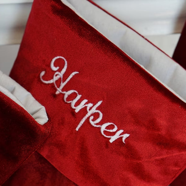 Velvet Personalized Christmas Stocking