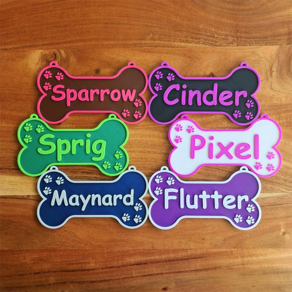 Customized Dog House Nameplates, Toy Box Signs