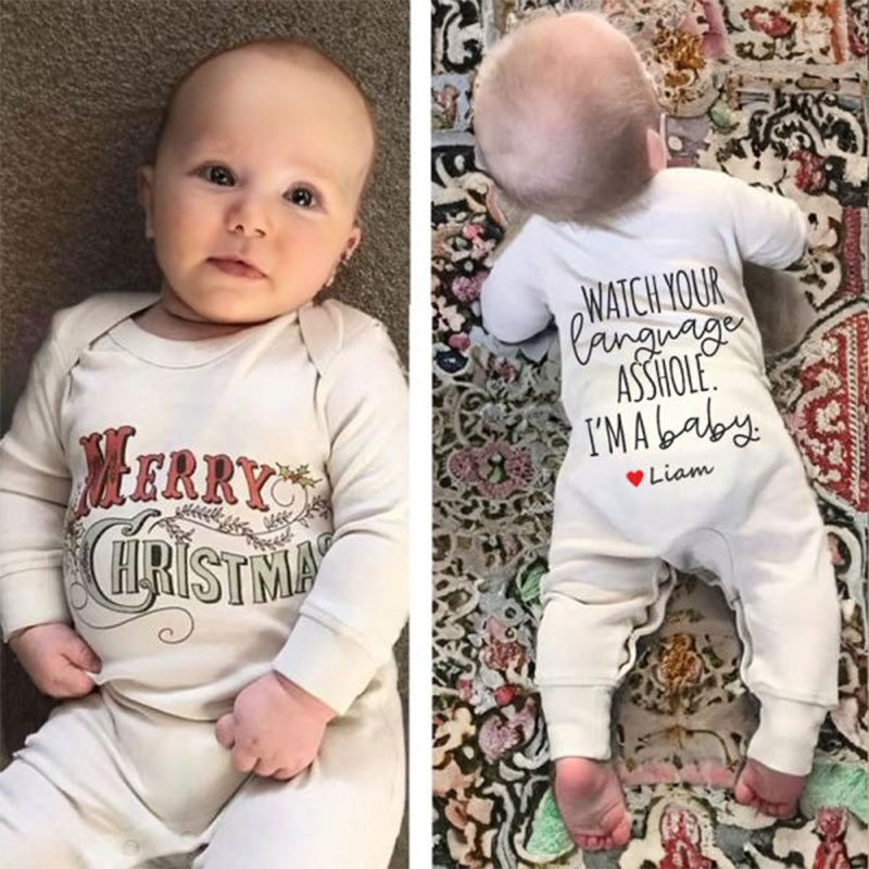 Merry Christmas Unisex Baby Outfit