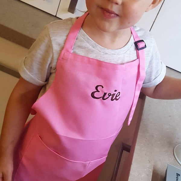 Custom Embroidered Apron with Pockets Christmas Gifts for Kids Aldult