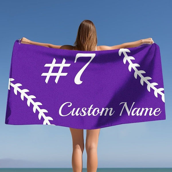 Custom Name Pool Towels