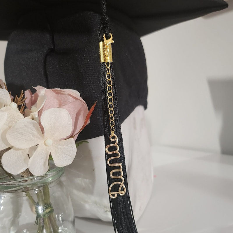 Graduation Cap Tassel Charm, custom graduation hat, 2024 graduation gift