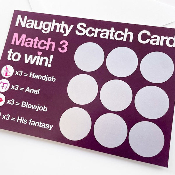 Scratch Card, Birthday Gift,  Couples Valentines Gift