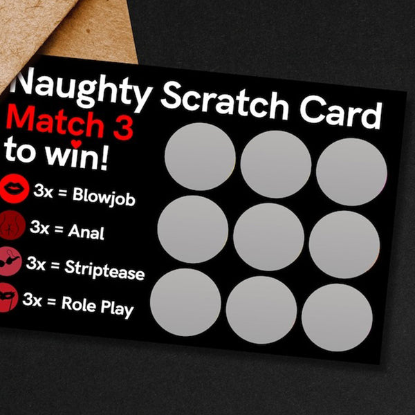 Scratch Card, Birthday Gift,  Couples Valentines Gift