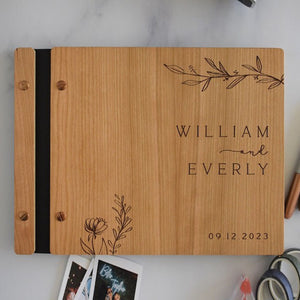 Wedding Guest Book, Wood Guest Book, Guest Book