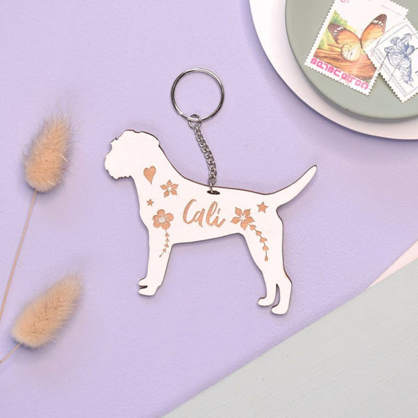 Personalised Keyring，Dog Lover Gift