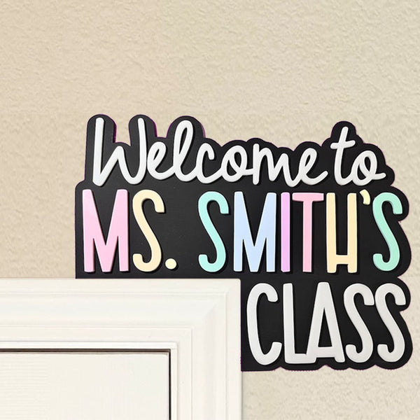 Custom Teacher Appreciation Gift Teacher Doorframe Sign