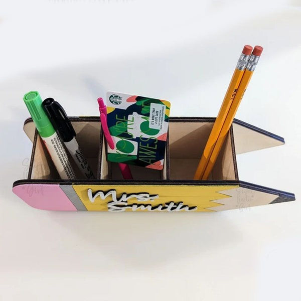 Teacher’s Gift Pencil Holder Desk Organizer