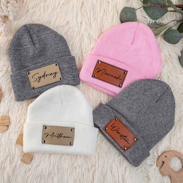 Custom Beanie Newborn Baby with Name