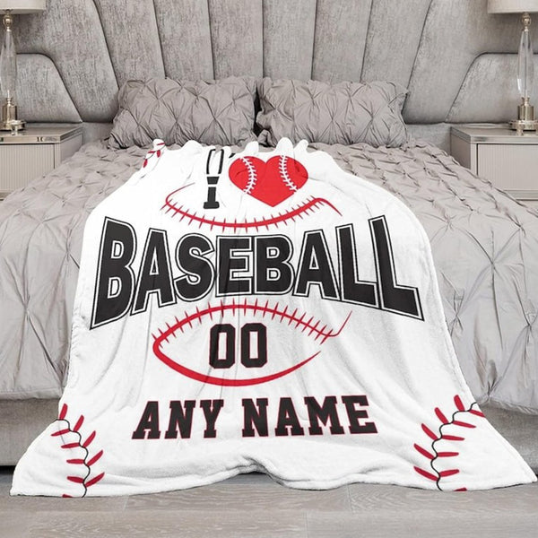 Personalized Name Blanket, Baseball Blanket