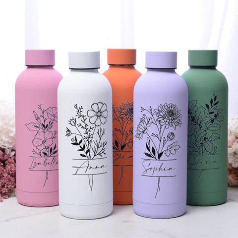 Insulated Water Bottle,Water Bottle Personalized,Water Bottle Name