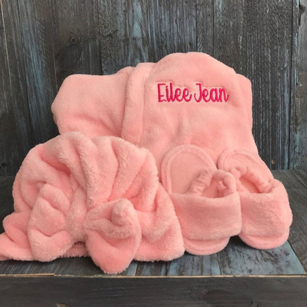 New Baby Girl Gift, Customized Baby Girl Robe, Baby Shower Gift